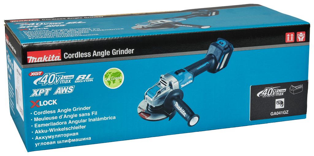 Угловая шлифовальная машина 125 мм, 40В XGT Makita GA041GZ01