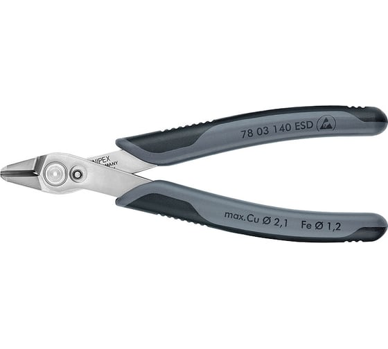 Бокорезы прецизионные 140 мм Electronic Super Knips XL ESD KNIPEX KN-7803140ESD