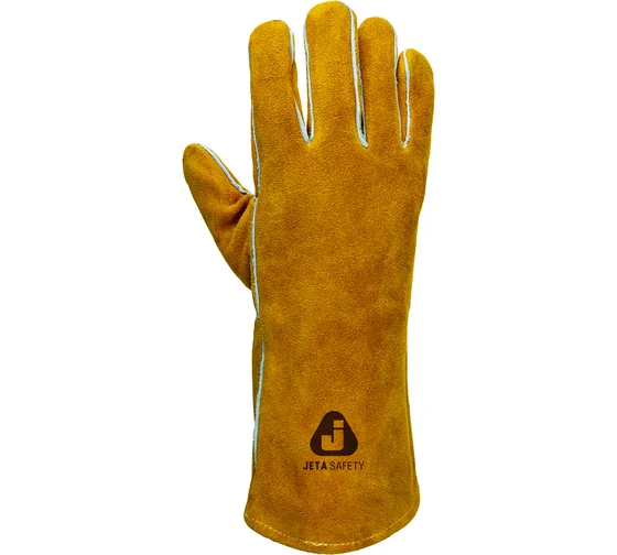 Перчатки Ferrus сварщика с крагой из спилковой кожи, 10/XL Jeta Safety JWK301-XL