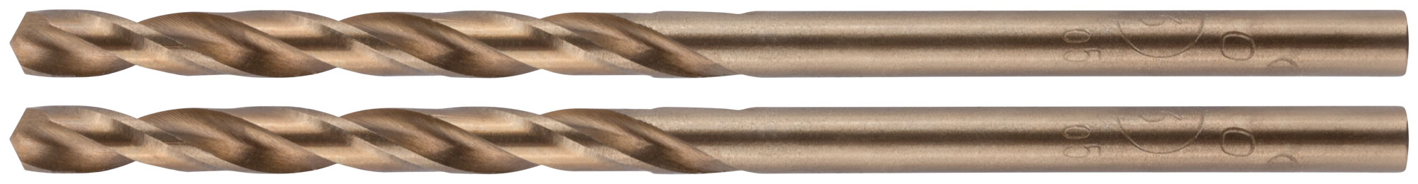 Сверло по металлу 3x61мм с кобальтом 5% CUTOP Profi (2 шт.)  48-362
