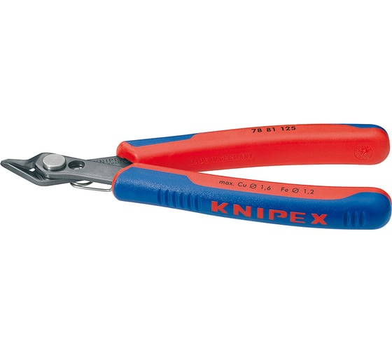 Бокорезы 125 мм чернёные Electronic Super Knips KNIPEX KN-7881125