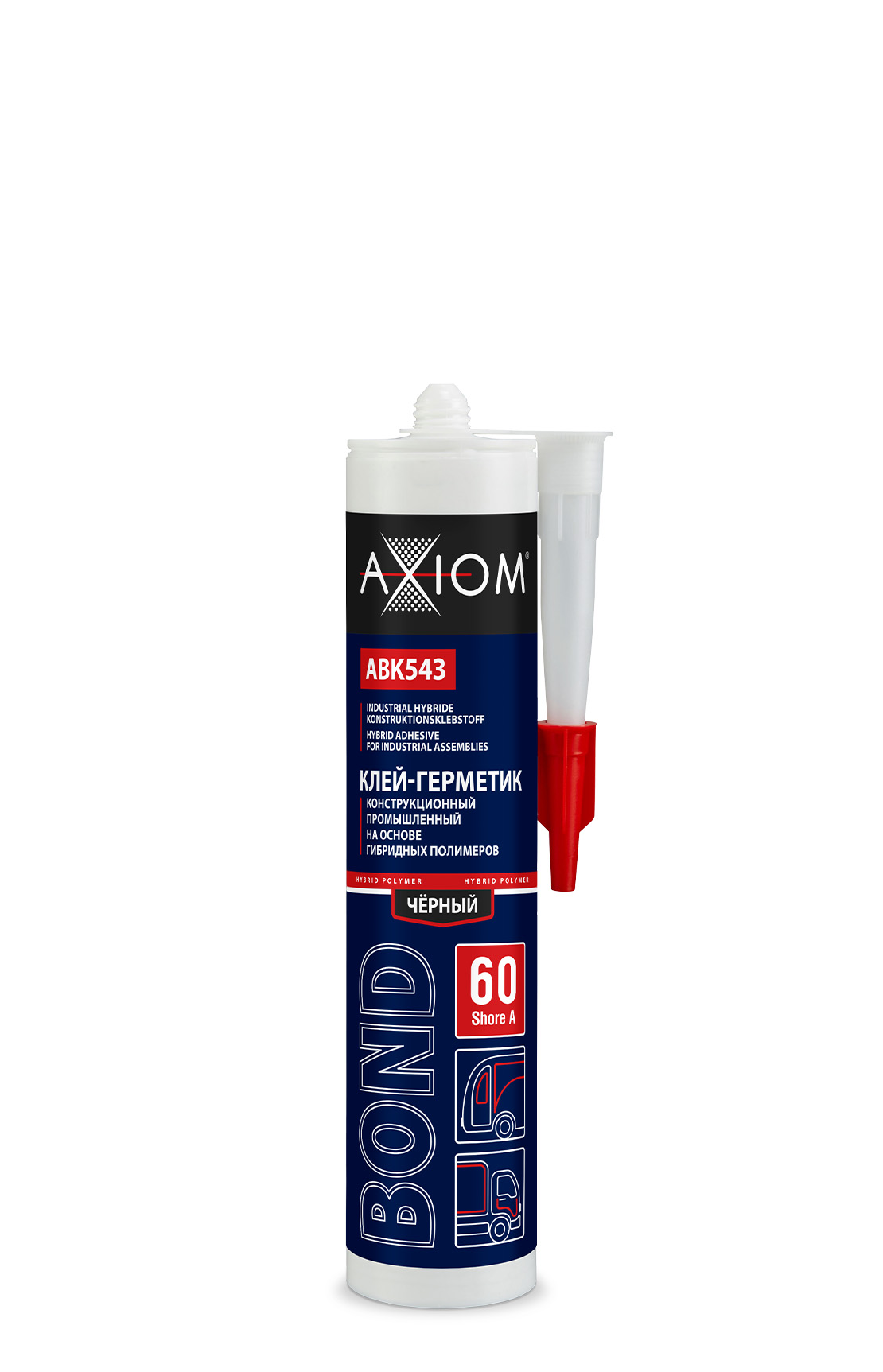 Клей-герметик бесцветный AXIOM ABK543