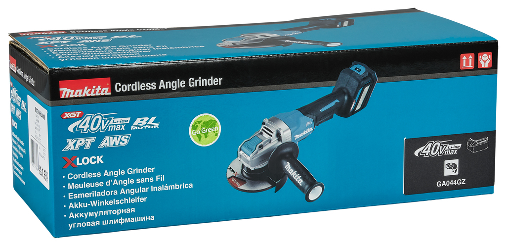 Угловая шлифовальная машина 125 мм, 40В XGT Makita GA044GZ01
