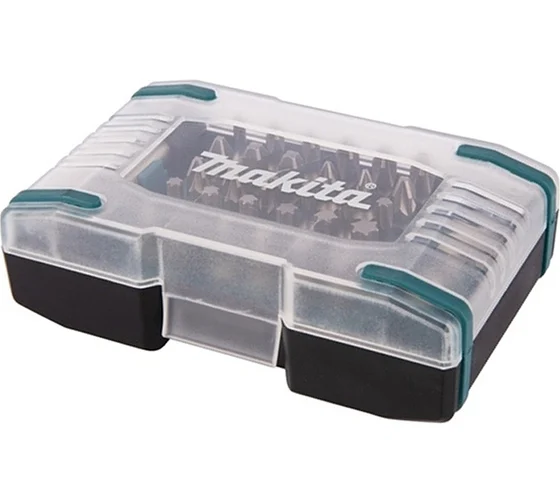 Набор бит 32 шт 25 мм + держатель + адаптер под головки 1/2" Makita D-65084