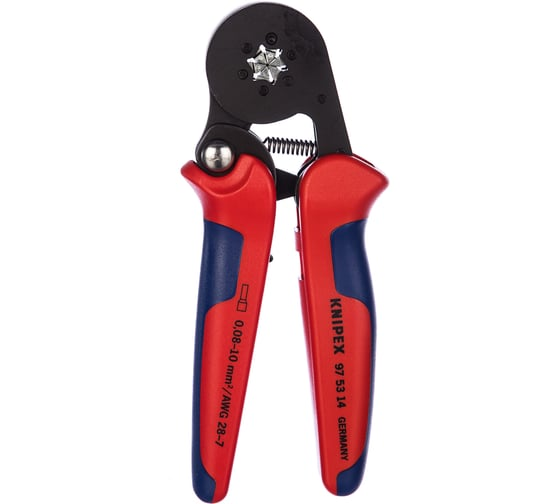 Пресс-клещи 180 мм для контактных гильз 0.08-10 мм² KNIPEX KN-975314