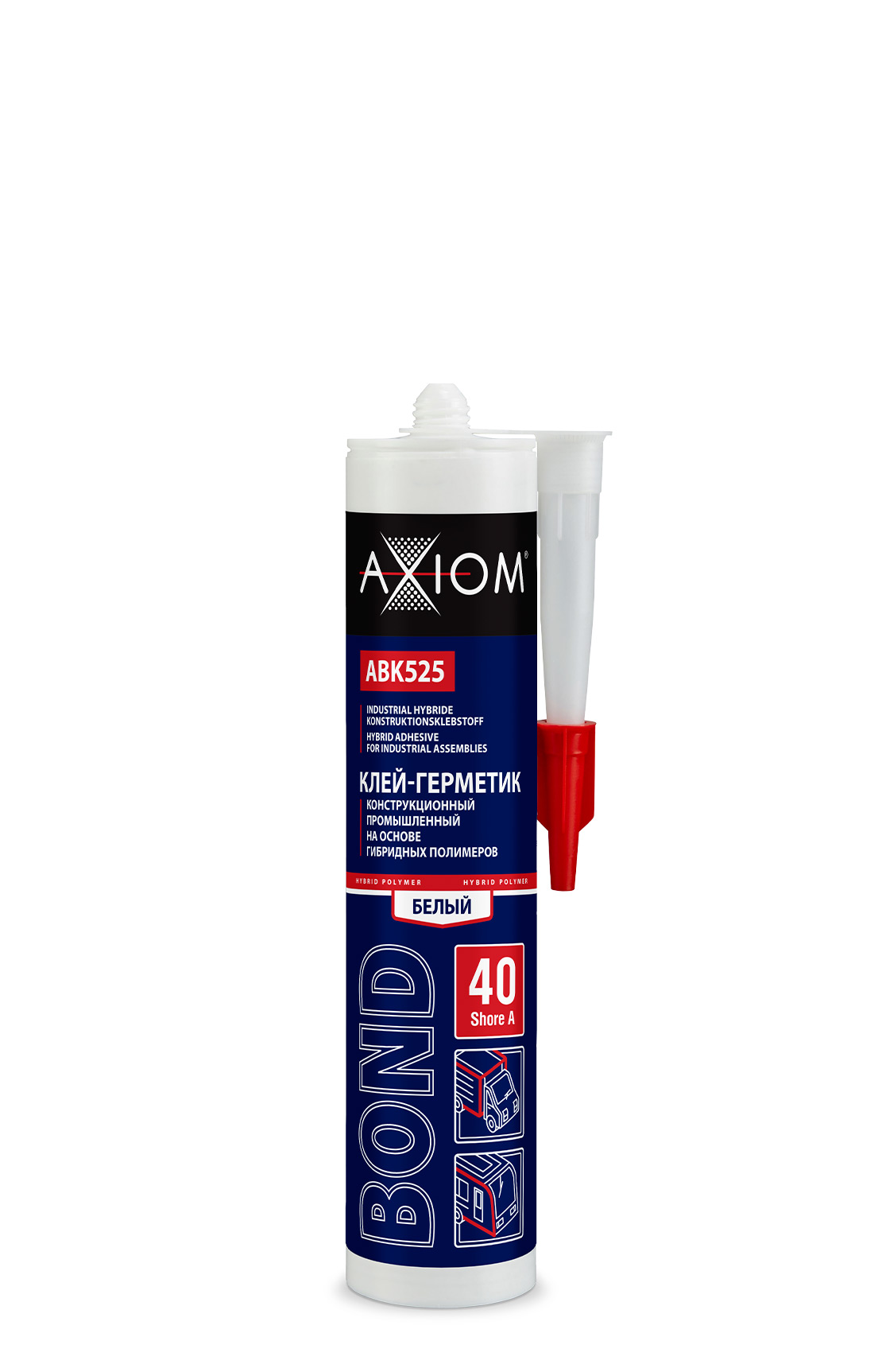 Клей-герметик черный AXIOM ABK525