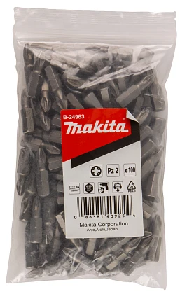 Бита Pozidriv PZ2, 25 мм, C-form 100 шт Makita B-24963 B-24963