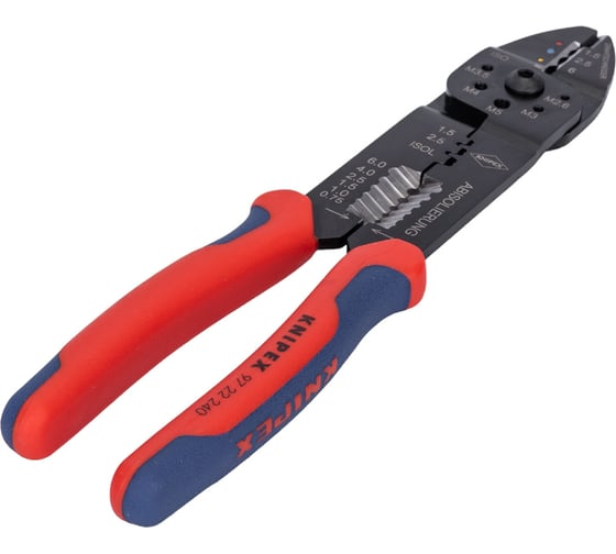 Пресс-клещи 240 мм 3 гнезда 0.5-6.0 мм² KNIPEX KN-9722240