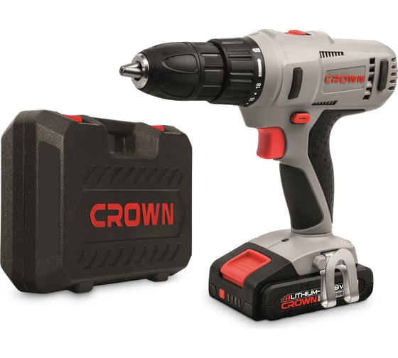 Дрель-шуруповерт 45 Нм, 18 В CROWN CT21056L-2 BMC