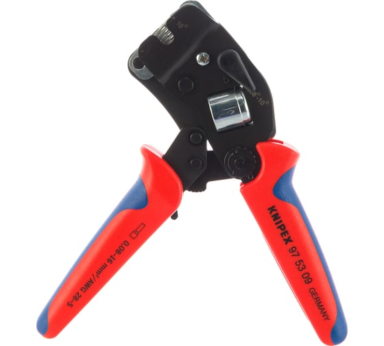 Пресс-клещи 190 мм для контактных гильз 0.08-10/16 мм² KNIPEX KN-975309