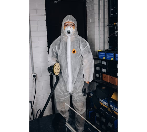 Комбинезон защитный белый 58-60/4XL Jeta Safety JPC-100-4XL