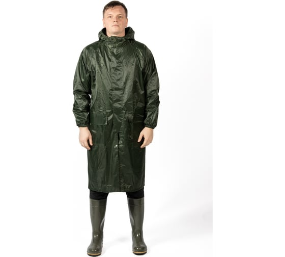 Плащ-дождевик из ПВХ хаки XXL/54-56 Jeta Safety JRC-101g-XXL