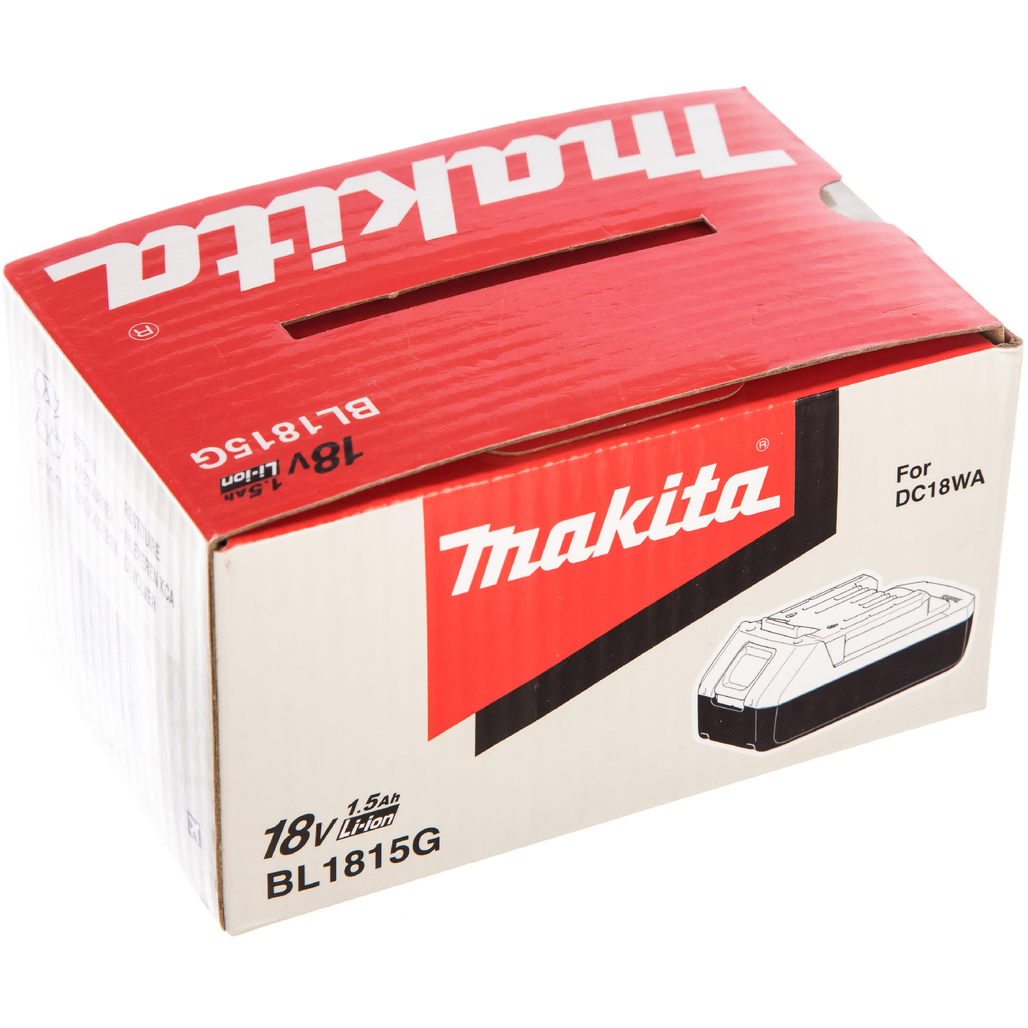 Аккумулятор 18В, 1.5Ач Makita Li-Ion G-серия BL1815G 198186-3