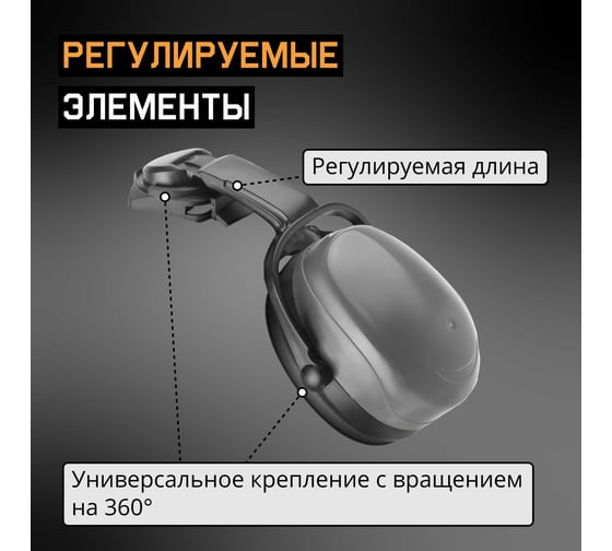 Наушники противошумные Clamor Light 28 дБ Jeta Safety JEM-421C