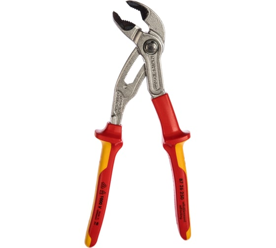 Клещи переставные 250 мм захват 50 мм VDE COBRA KNIPEX KN-8726250
