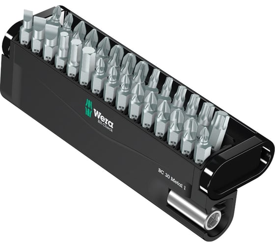 Набор бит с битодержателем 30 пр. 1/4" WERA WE-057434