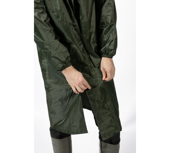 Плащ-дождевик из ПВХ хаки XXL/54-56 Jeta Safety JRC-101g-XXL