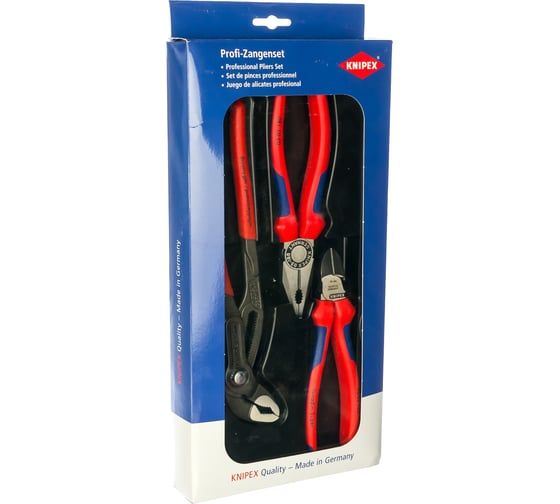 Набор клещей 3 предмета KNIPEX KN-002009V01