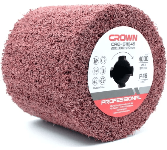 Щетка абразивная 110х19мм P46 CROWN CAQ-S11046