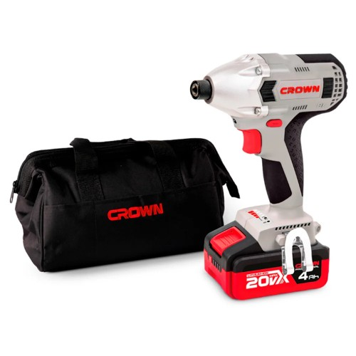 Аккумуляторный шуруповерт 320 Нм, 20В (B3+) CROWN CT22021HX-4 TB