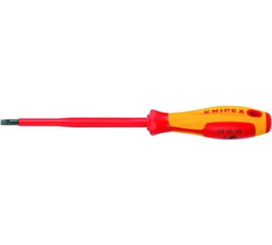Отвёртка шлицевая 5.5x1.0x125 мм 232мм KNIPEX KN-982055