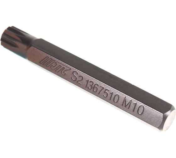 Бита JTC TORX 10мм SPLINE М10х75мм S2 JTC-1367510
