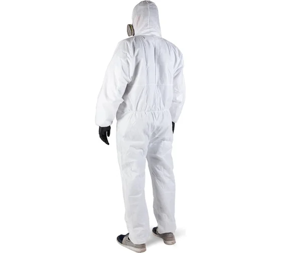 Комбинезон одноразовый с капюшоном белый XXL Jeta Safety Element JPC-60-XXL