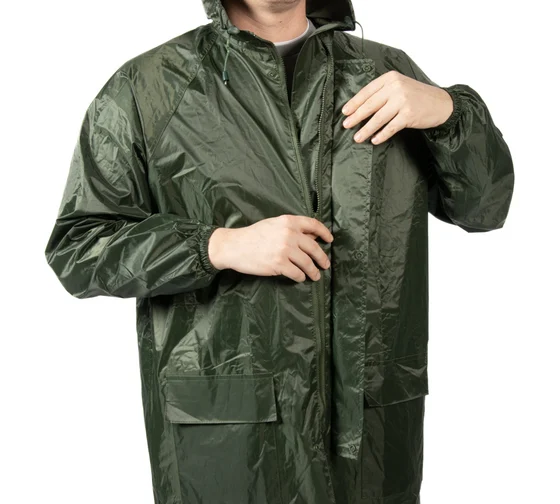 Плащ-дождевик из ПВХ хаки XXL/54-56 Jeta Safety JRC-101g-XXL