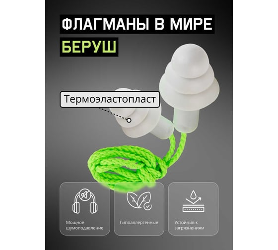 Беруши многоразовые X-Fit 32дБ Jeta Safety JEM-832-C