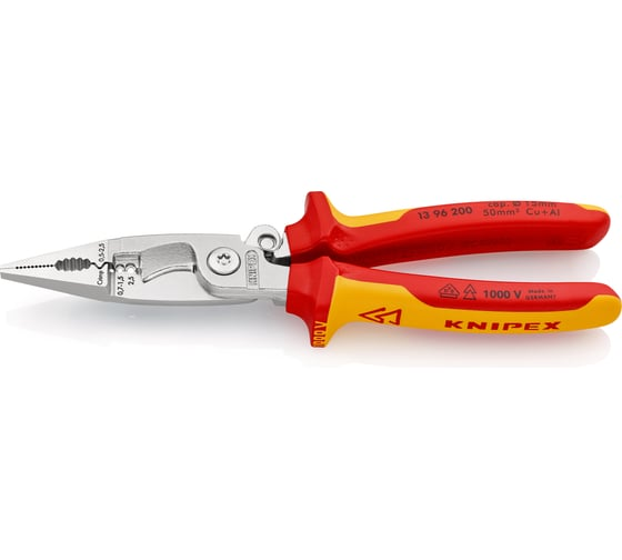 Клещи электромонтажные 0.75–1.5/2.5 мм² SB VDE KNIPEX KN-1396200SB