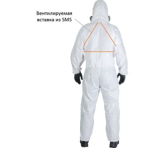 Комбинезон химзащиты XL/52-54 Jeta Safety JPC-65-XL