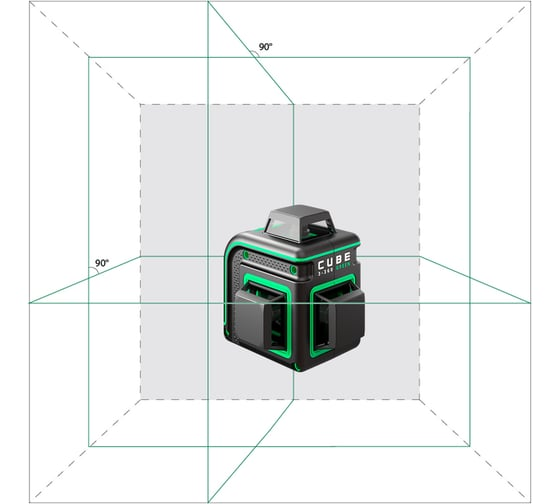 Уровень лазерный ADA CUBE 3-360 GREEN Professional Edition А00573