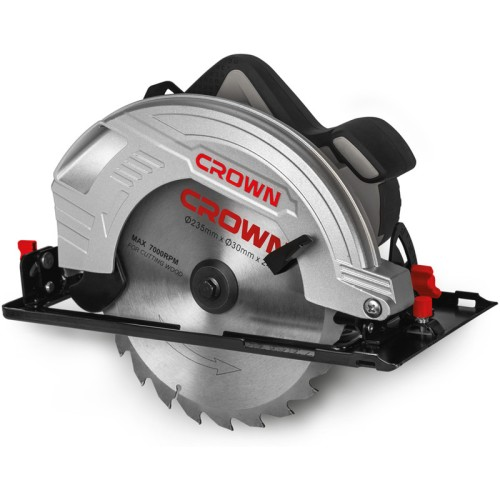 Дисковая электрическая пила 235 мм, CROWN CT15210-235