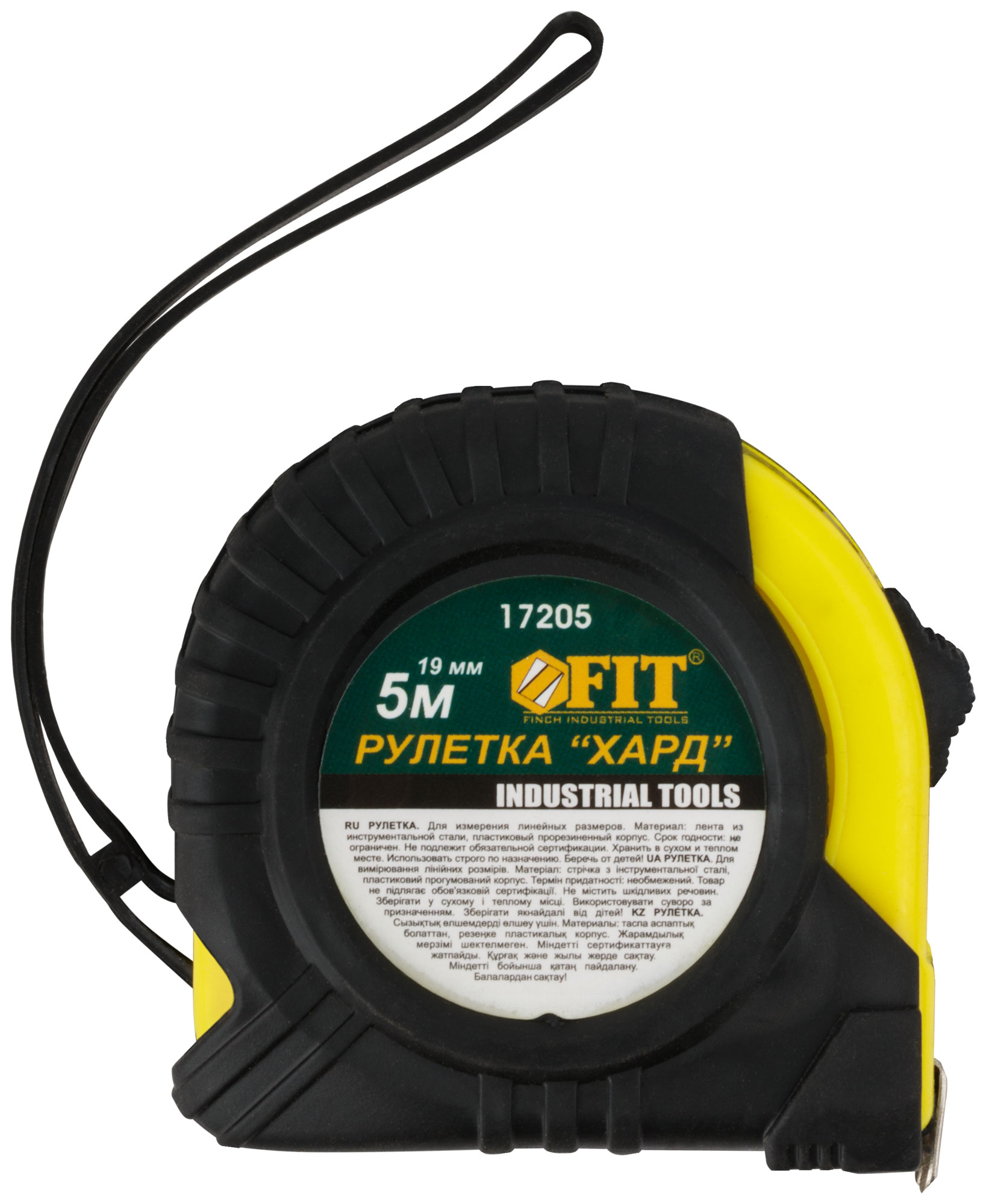 Рулетка 5м x 19мм "Хард" FIT 17205