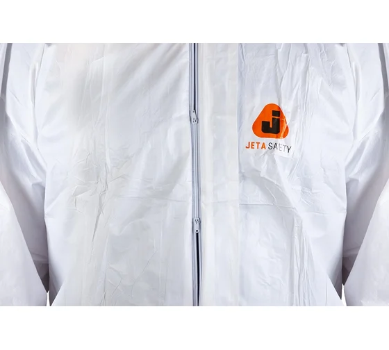 Комбинезон одноразовый с капюшоном белый XXL Jeta Safety Element JPC-60-XXL