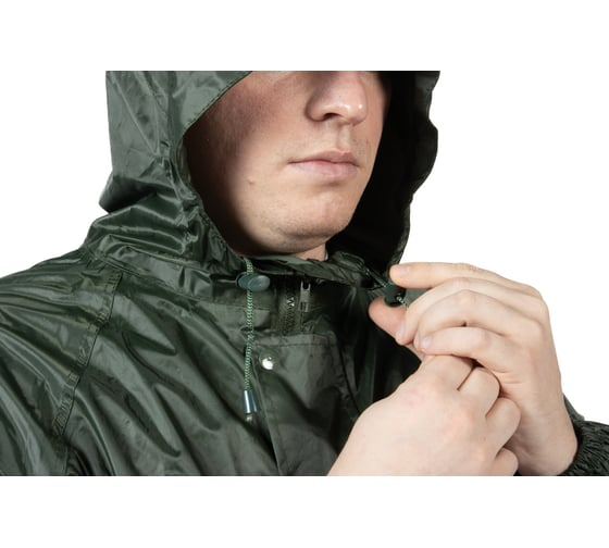 Плащ-дождевик из ПВХ хаки XXL/54-56 Jeta Safety JRC-101g-XXL