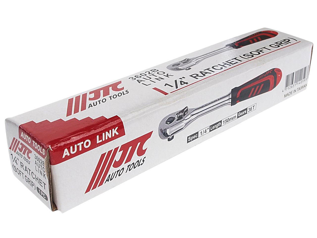 Трещотка 1/4" 36-зубцовая JTC 150мм JTC-3602B