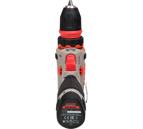 Дрель-шуруповерт 30 Нм, 12В (push-in) CROWN CT21072HQX-2 BMC