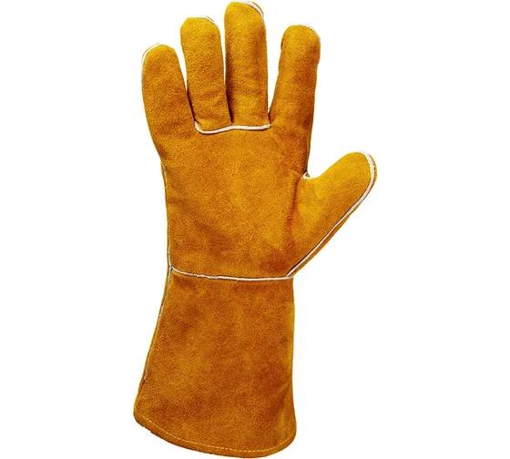 Перчатки Ferrus сварщика с крагой из спилковой кожи, 10/XL Jeta Safety JWK301-XL