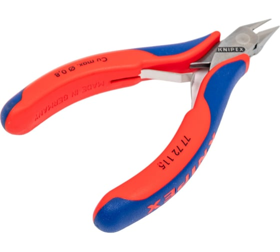 Бокорезы для электроники 115 мм острая маленькая головка KNIPEX KN-7772115