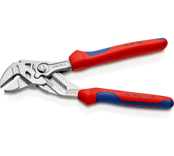 Клещи-ключ переставные 180 мм захват 40 мм SB KNIPEX KN-8605180SB