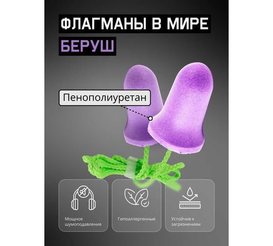 Беруши противошумные Bell 37дБ  Jeta Safety JEM-637-C