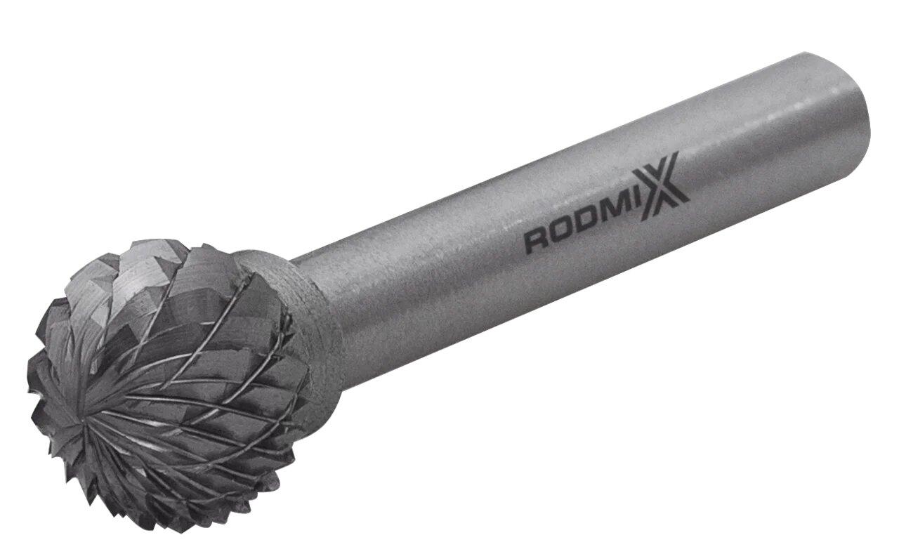 Борфреза сферическая D 12х10 M06 двойная насечка RODMIX 2412100602