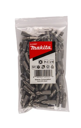 Бита PH2, 25 мм, C-form, 100 шт Makita B-24957 B-24957