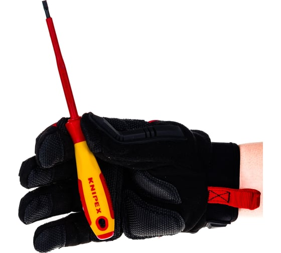 Отвёртка шлицевая 4.0x0.8x100 мм 202мм KNIPEX KN-982040