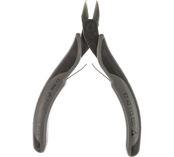 Бокорезы для электроники 115 мм ESD острая головка KNIPEX  KN-7742115ESD