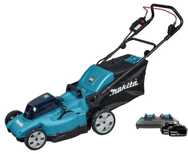 Газонокосилка аккумуляторная Makita 18В LXT DLM480CT2