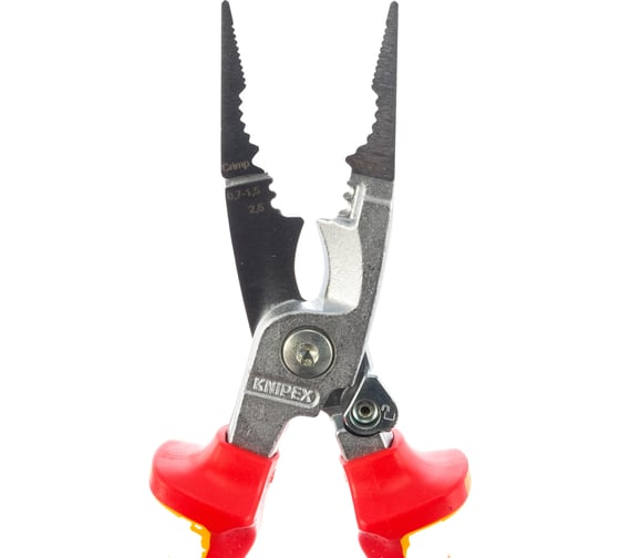 Клещи электромонтажные 200 мм 0.75–1.5/2.5 мм² VDE KNIPEX KN-1396200T