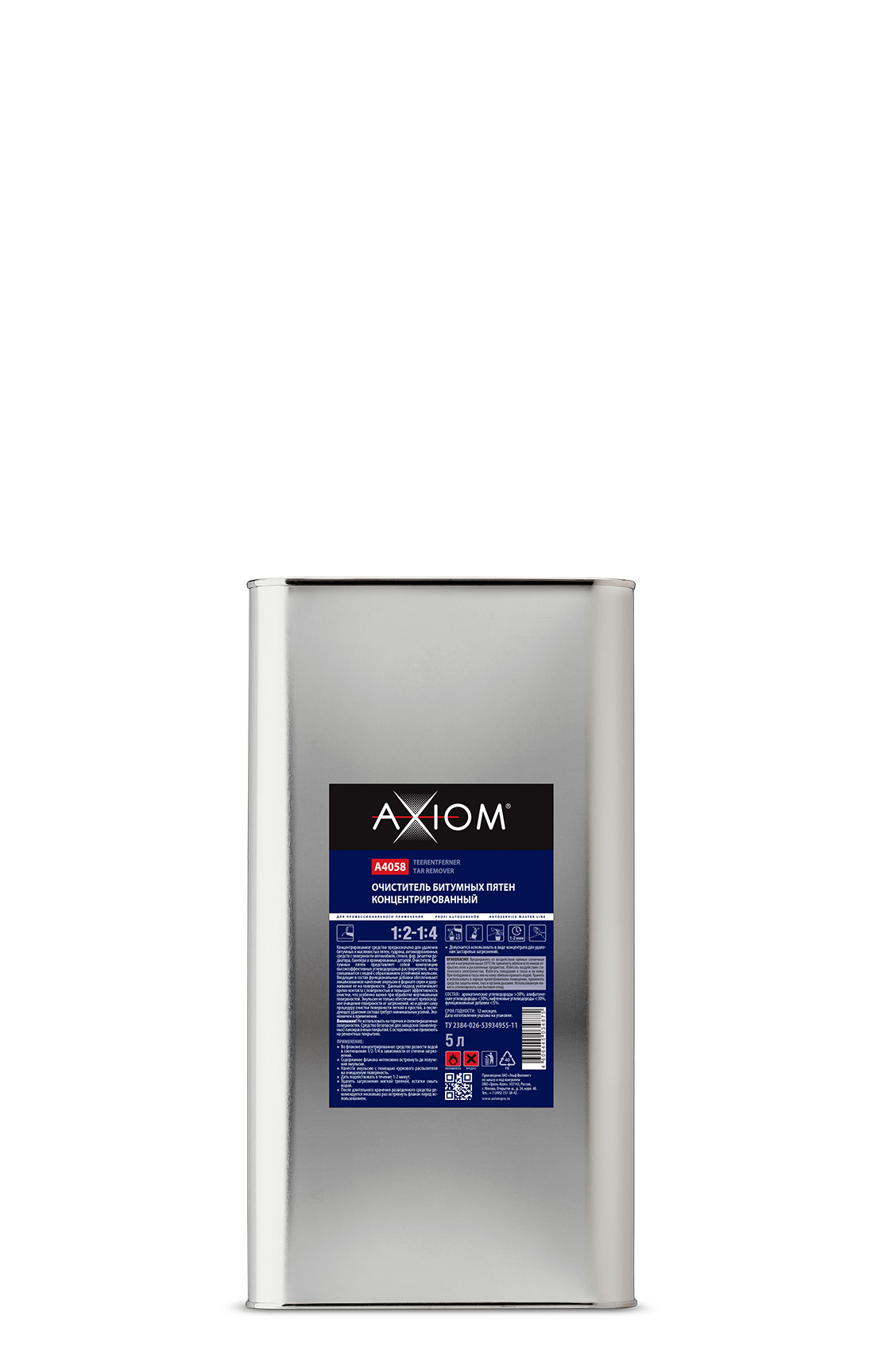 Очиститель битумных пятен концентрированный 5л AXIOM A4058