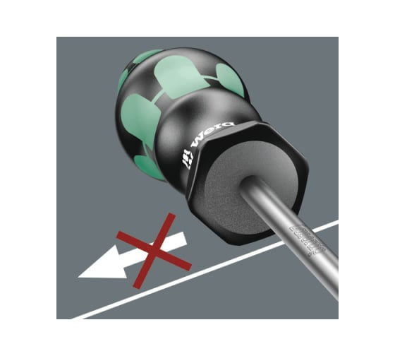 Отвёртка шлицевая 0.6x3,5x100 мм WERA WE-008015